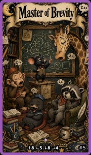 Master of brevity — full art