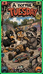 A normal Tuesday — full art